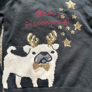 Bah HumPug Ugly Christmas Sweater NWT